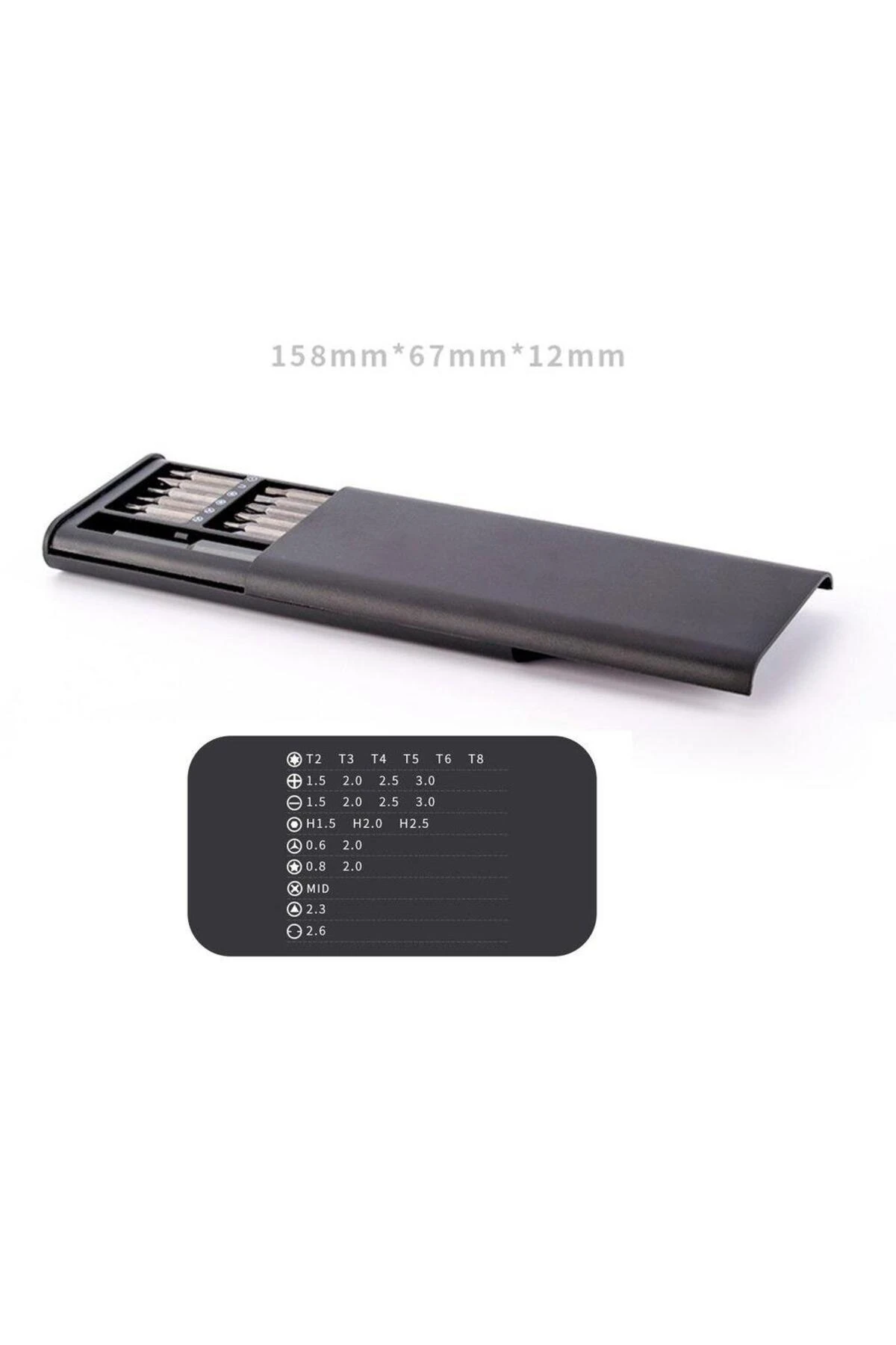 Krom Vanadyum Tornavida Seti 24+1 Manyetik Uç Muhafaza Çantalı