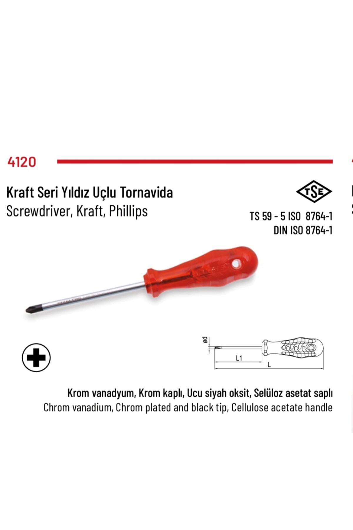 İZELTAŞ Yıldız Tornavida (Kraft Seri) 3*60