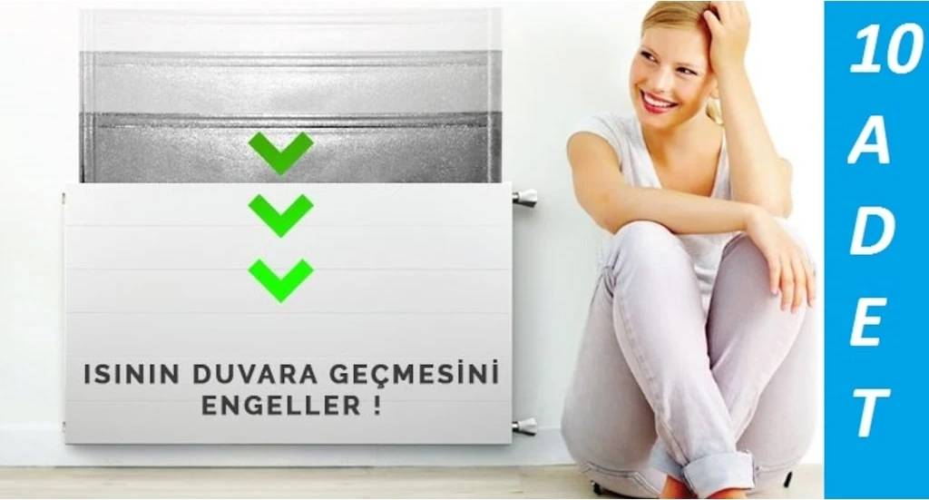 Kalorifer Peteklik Arkasına Alüminyum Isı Yalıtım Levhası Folyo