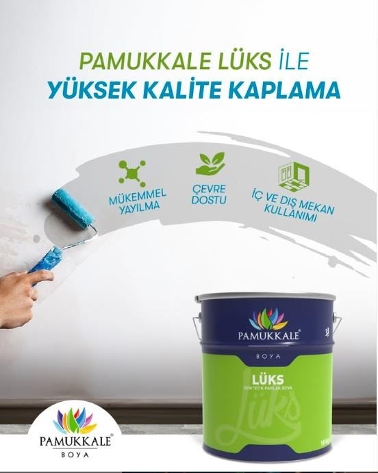 Lüks Parlak Sentetik Yağlı Boya 15 Lt Krom Sarı Ral 1023