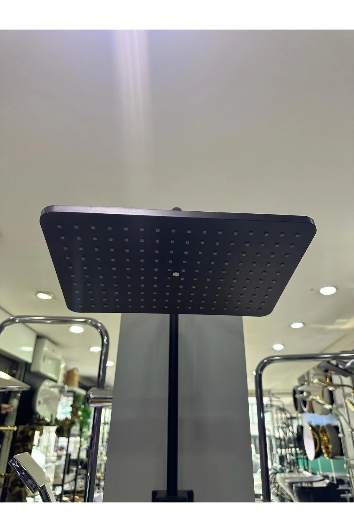 Fleko Siyah Tepe Duş Seti Paslanmaz