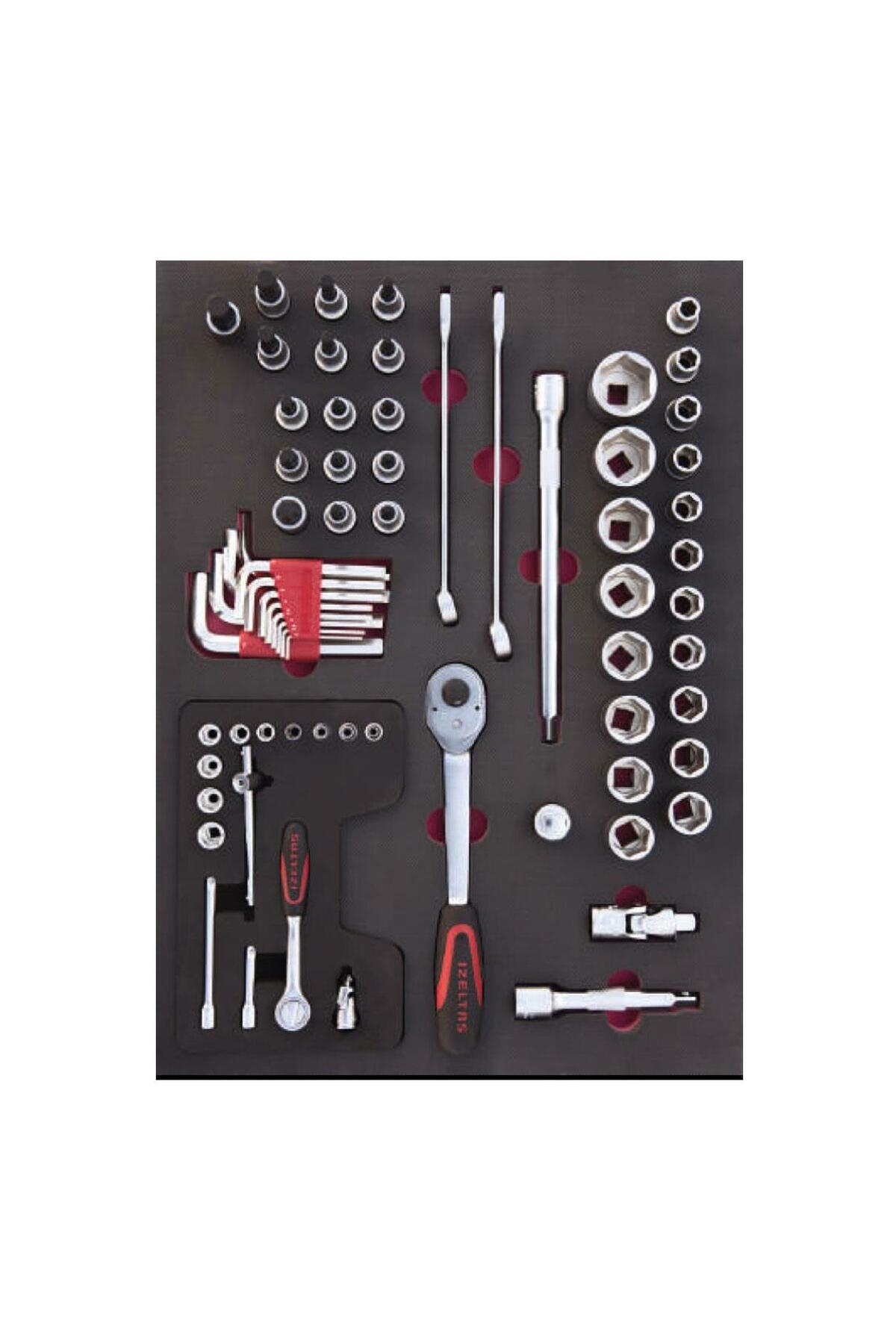 İZELTAŞ Pro8 206 Parça 8 Çekmeceli Dolu Takım Dolabı