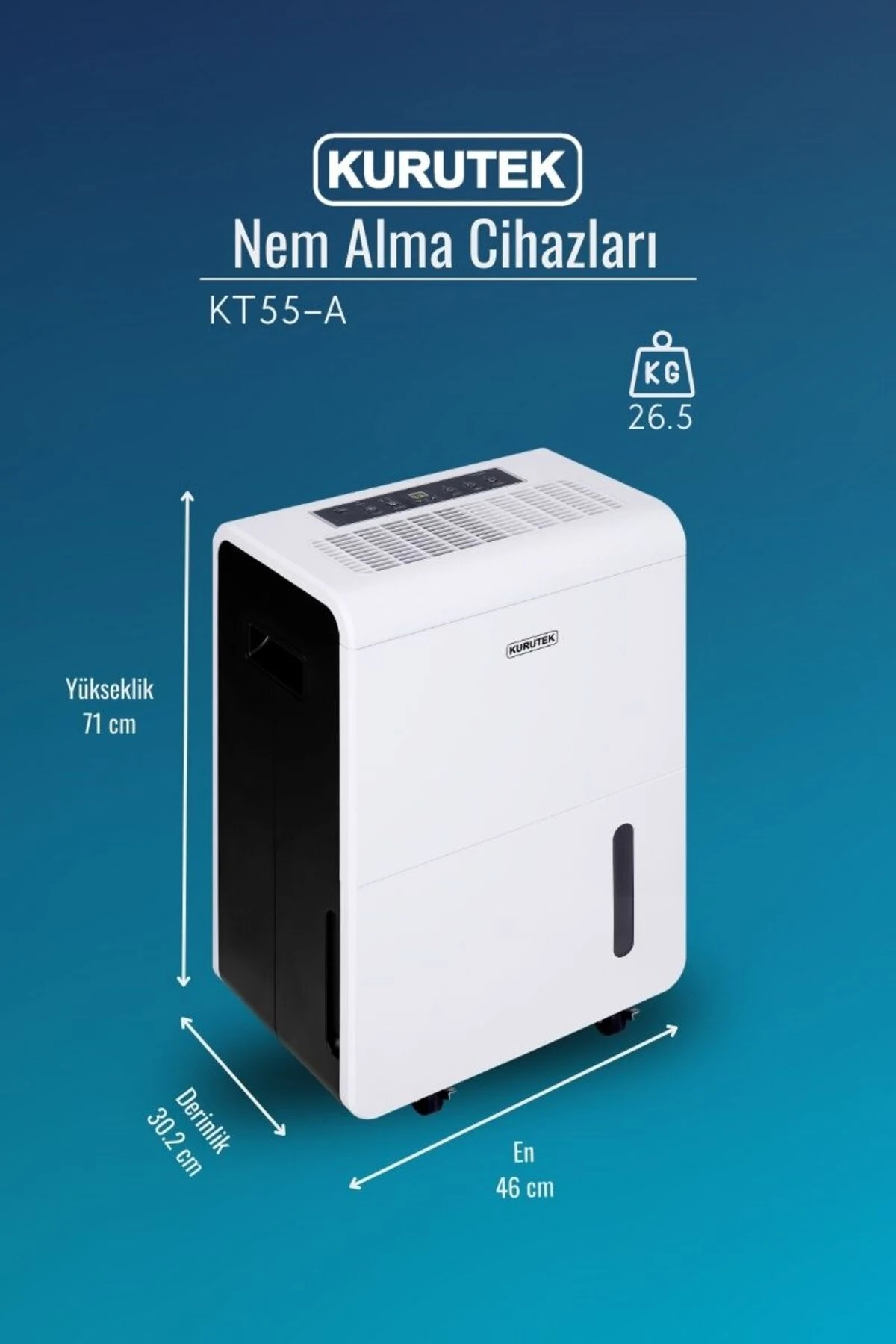 Ev Tipi Nem Alma & Hava Temizleme Cihazı - Kt-55a