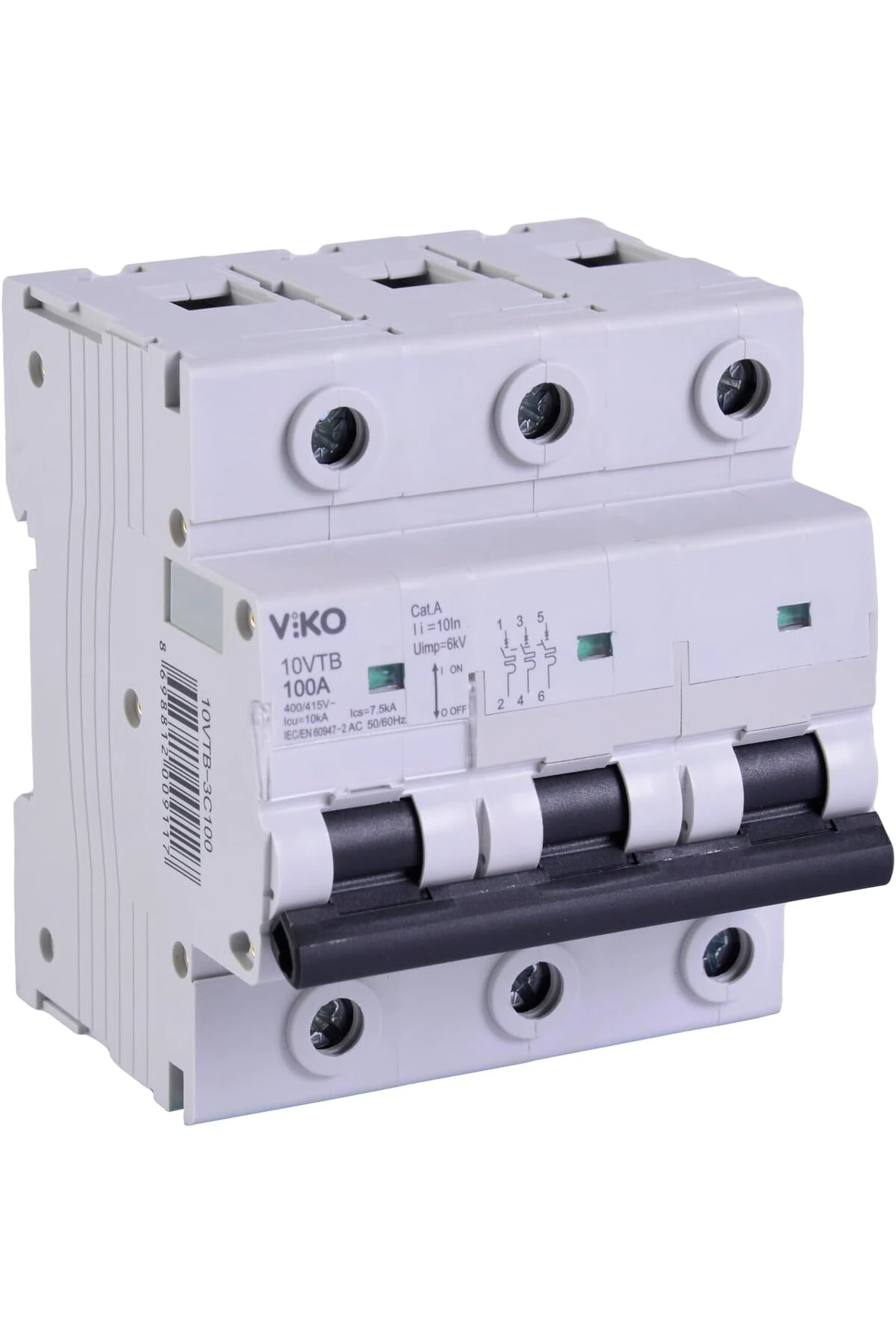 10VTB-3C100 Otomatik Sigorta 10kA C Tipi 3 Kutup100A 1157054