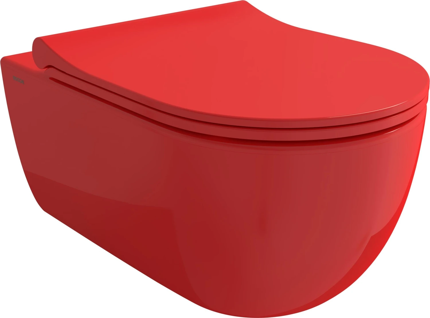 Bocchi V-Tondo Asma Klozet Parlak Kırmızı Kapak Dahil 1416-019-0128