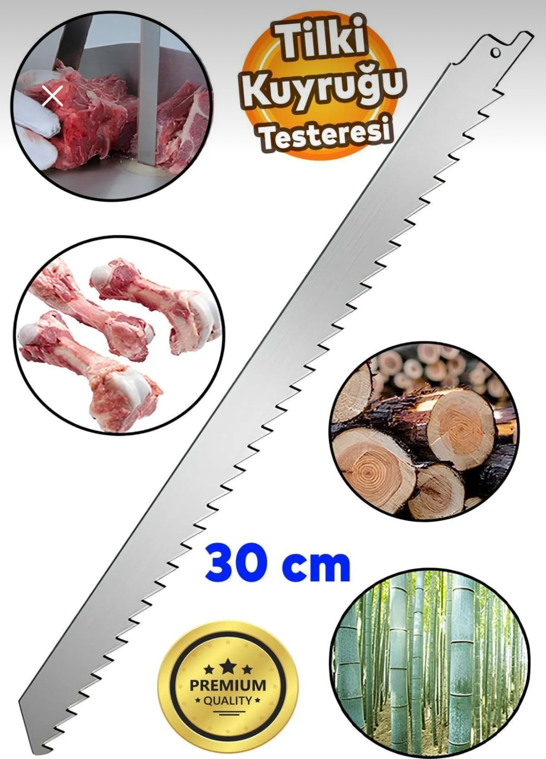 S1211K Kemik Kesme Tilki Kuyruğu Bıçağı 300 mm