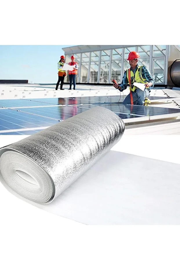 2 mt Kalorifer Radyatör Arkalığı Isı Yalıtımı İzalasyon Levhası Petek Arkası Alüminyum Folyo (1 cm)