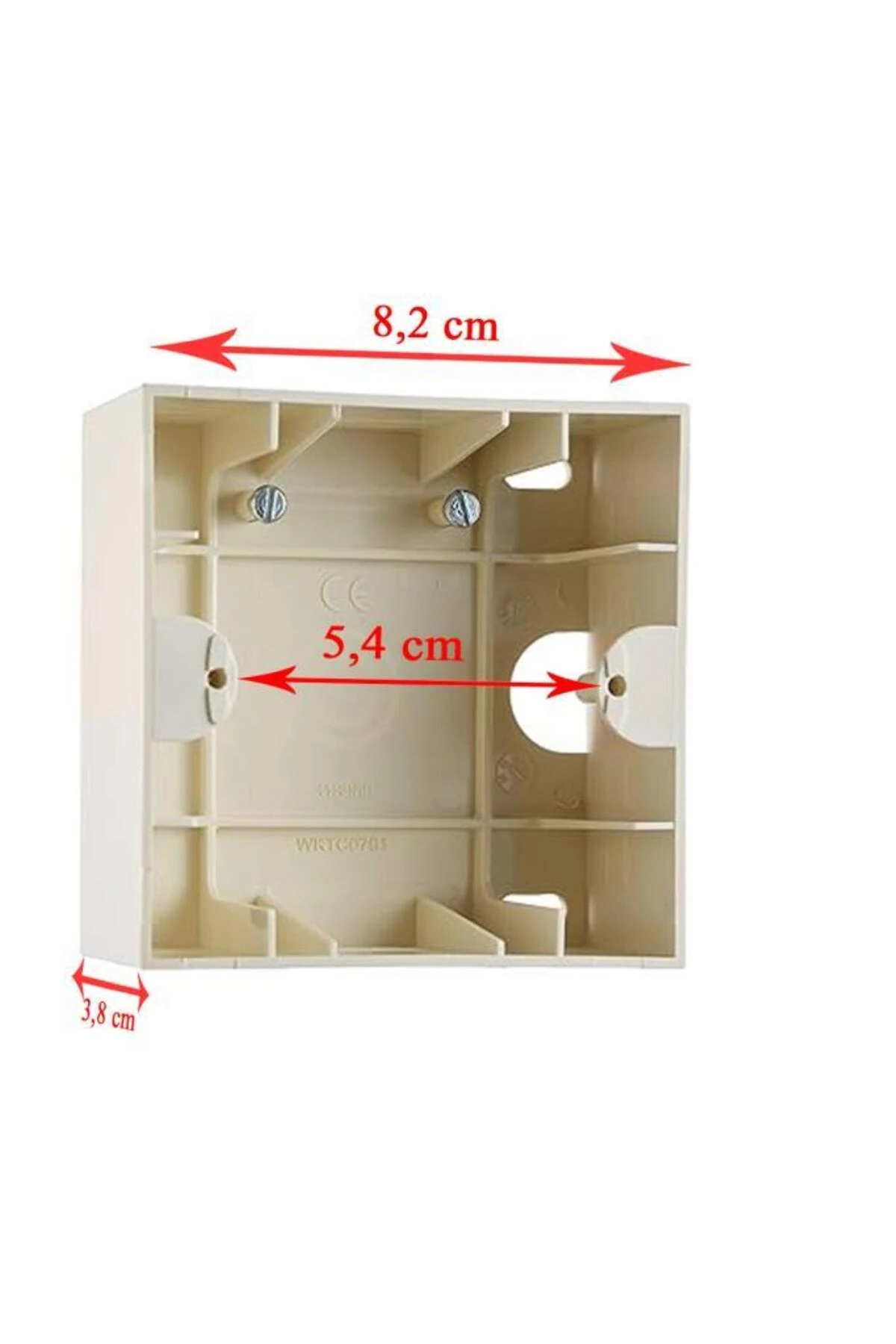 Viko Karre/Meridian Derin Sıva Üstü Kasa - Kırık Beyaz