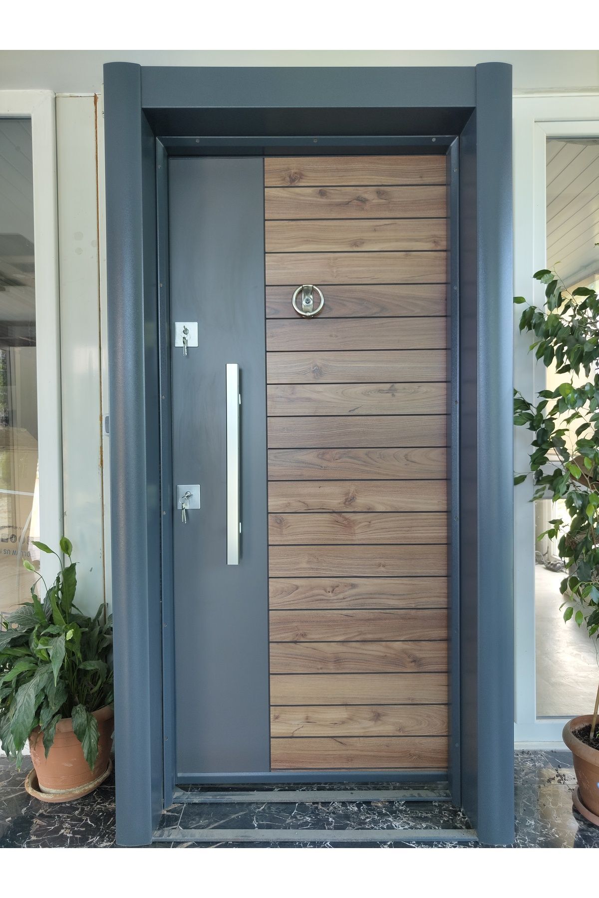 ÇİFT RENK ELİT EKONOMİK SAĞ AÇILIM KALE MONOBLOK KİLİT İÇ MEKAN KAPISI