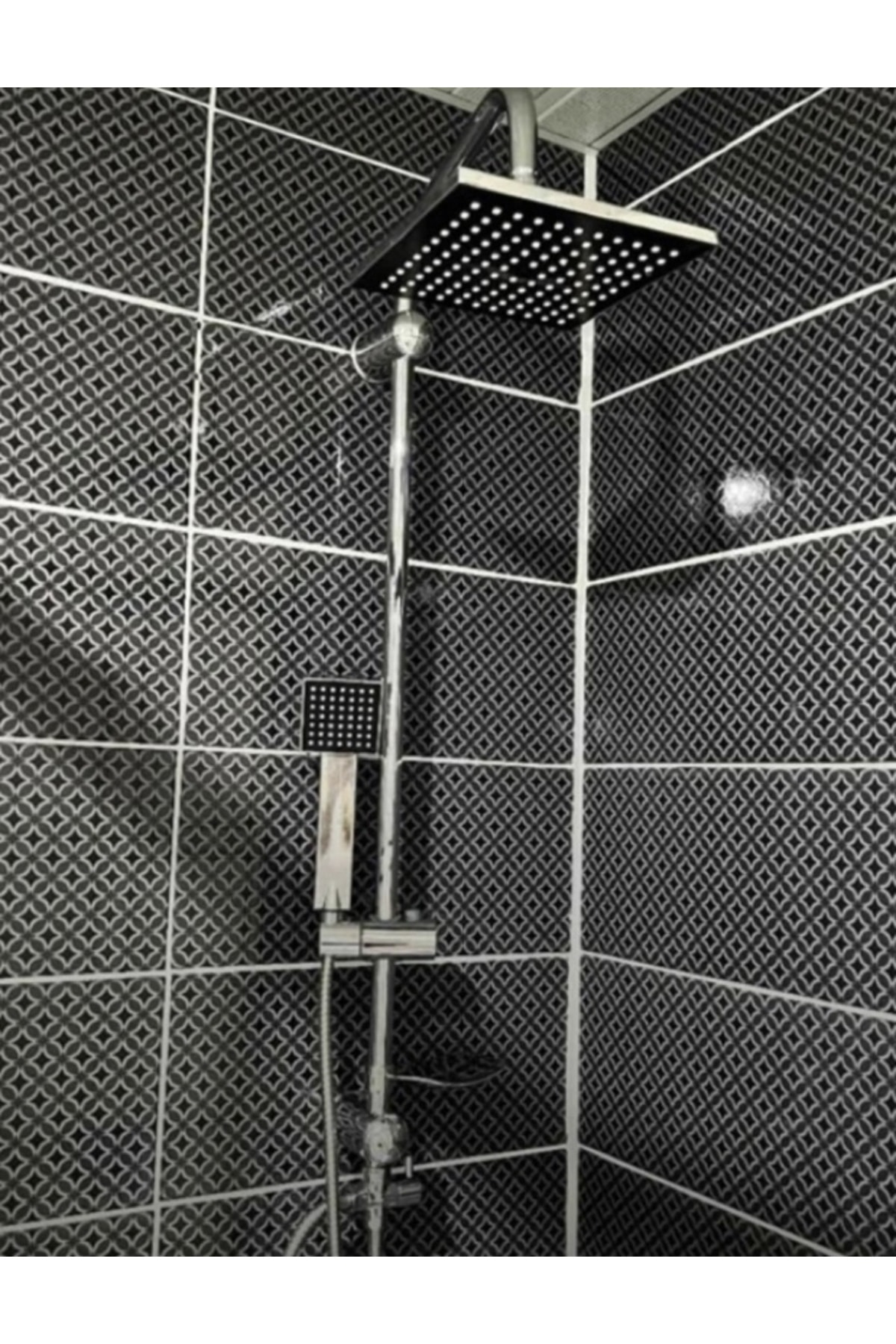 Yağmurlama Robot Tepe Duş Sistemi Krom Kare Başlık-Pirinç