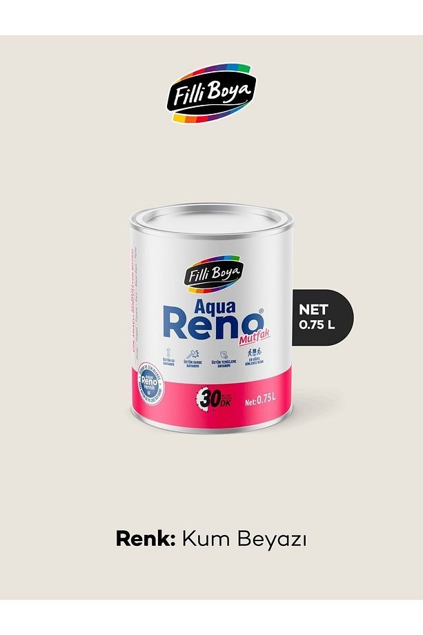 Filli Aqua Reno Mutfak Kum Beyazı (0,75L - 2,5L) Kum Beyazı