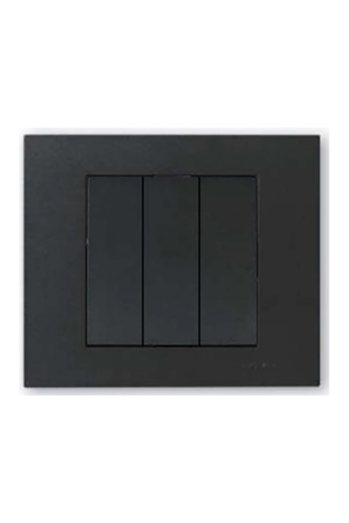 7 Adet Ovivo Grano Siyah Üçlü Anahtar Çerçeve Dahil 7'li