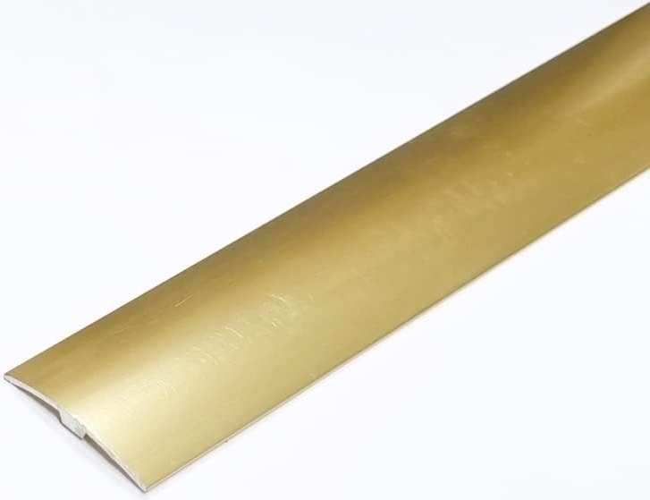 Kapı Eşik Profili Parke Kapı Altı Çıtası Yapışkanlı Alüminyum Altın Rengi Gold 90CM