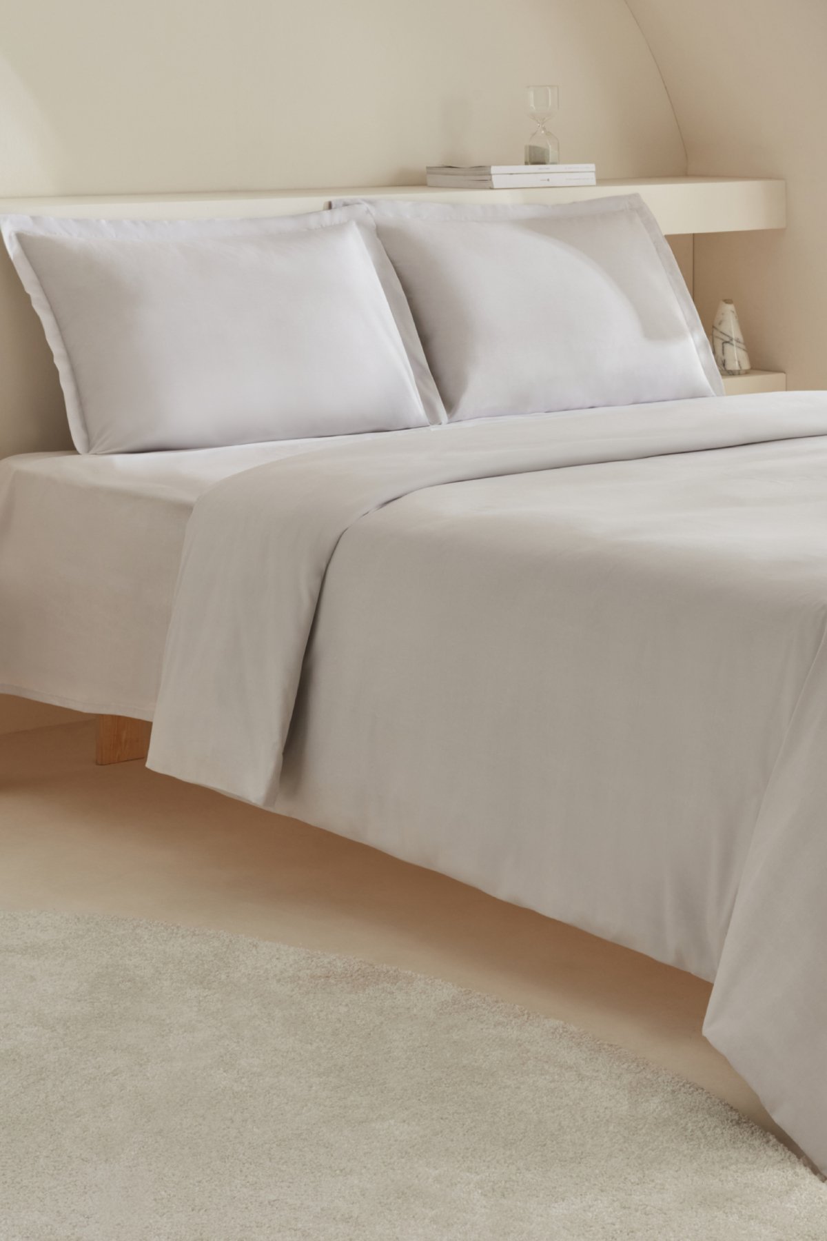 White Collection Lavin Çift Kişilik Nevresim Takımı Taş