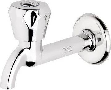 Klasik Musluk Uzun Başlık Kırmızı Sıcak Su Topbaş Topaç Koç Başlık Duvardan Tek Giriş ( Lisinya ) Alithestereo