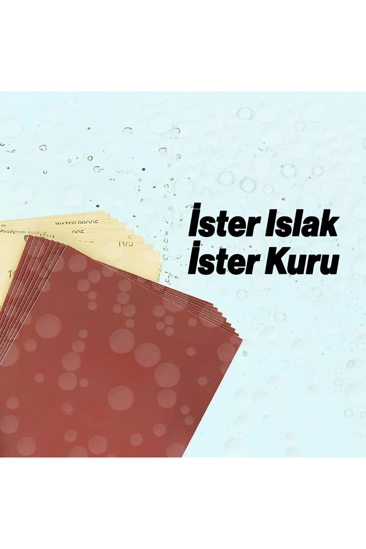 Su Zımparası 45 Adet Kağıdı Far Temizleme Seti 3000-2500-2000-1500-1200-1000-800-600-500 Kum