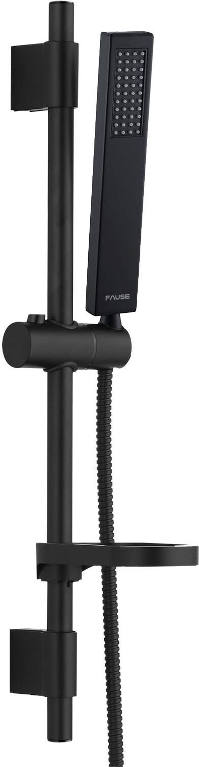 Sürgülü Duş Seti Pirinç Başlık Siyah KSS102-B