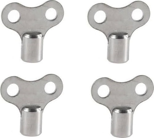 Kalorifer Petek Radyatör Havlupan Hava Alma Anahtarı Krom Purjör 4 Adet