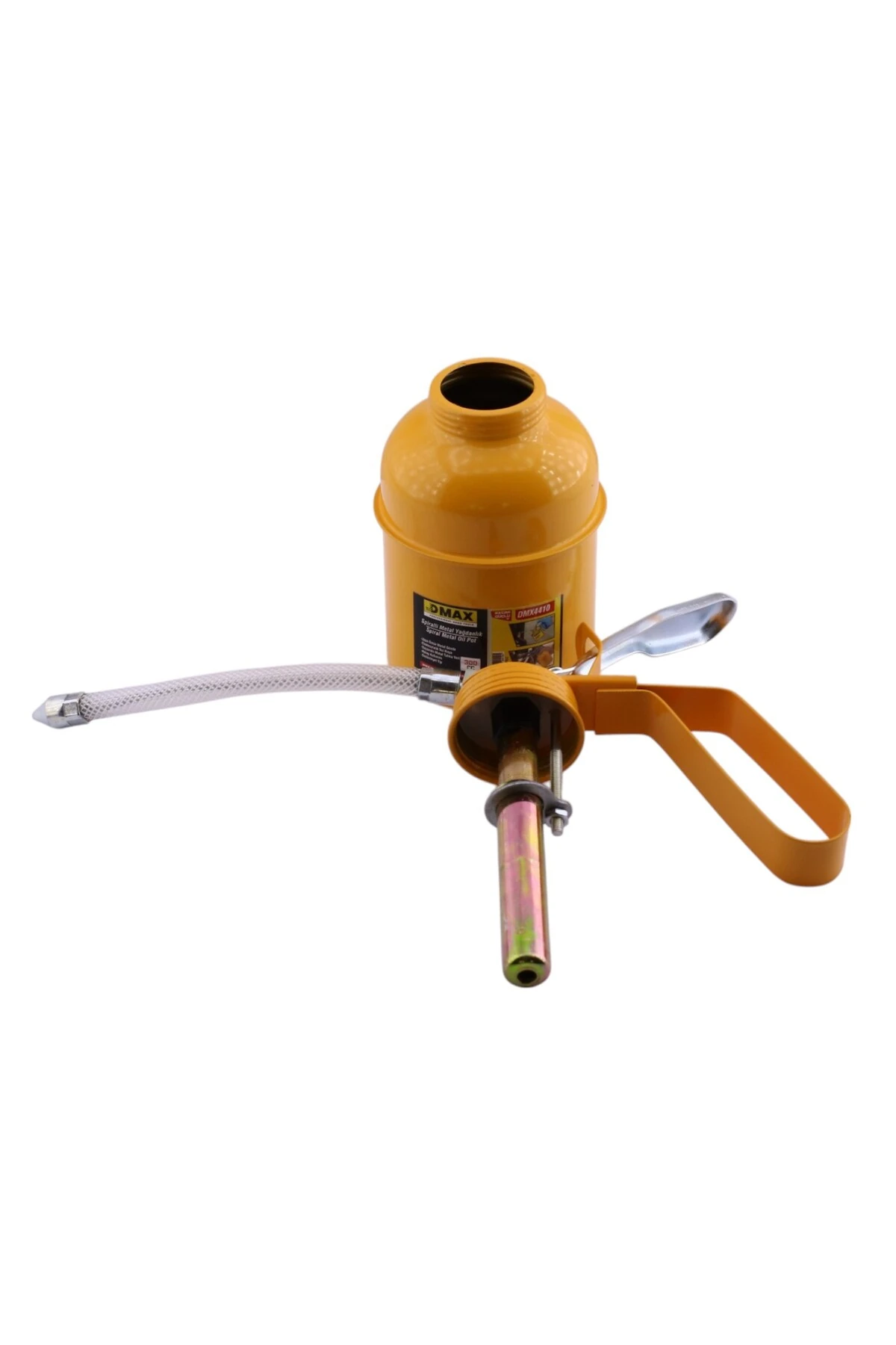 Madeni Yağdanlık 300 ml Spiralli Metal Gövdeli Uçlu Yağ Pompası Araba Makine Atölye Yağdanlığı