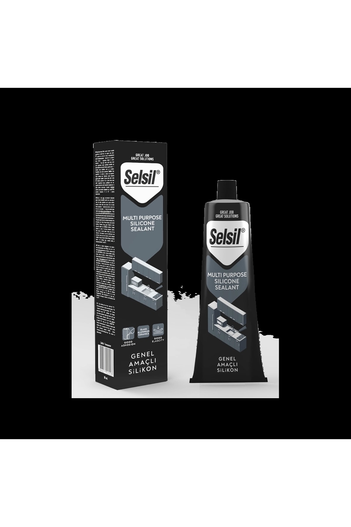 SELSİL Genel Amaçlı Silikon 50ml - Beyaz
