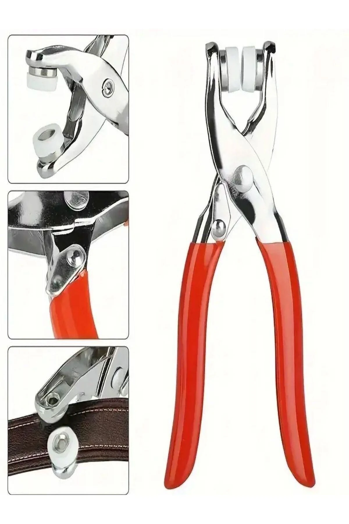 200 adet Paslanmaz Çelik Çıtçıt ve Pense Seti Metal Çıt Çıt Makinesi