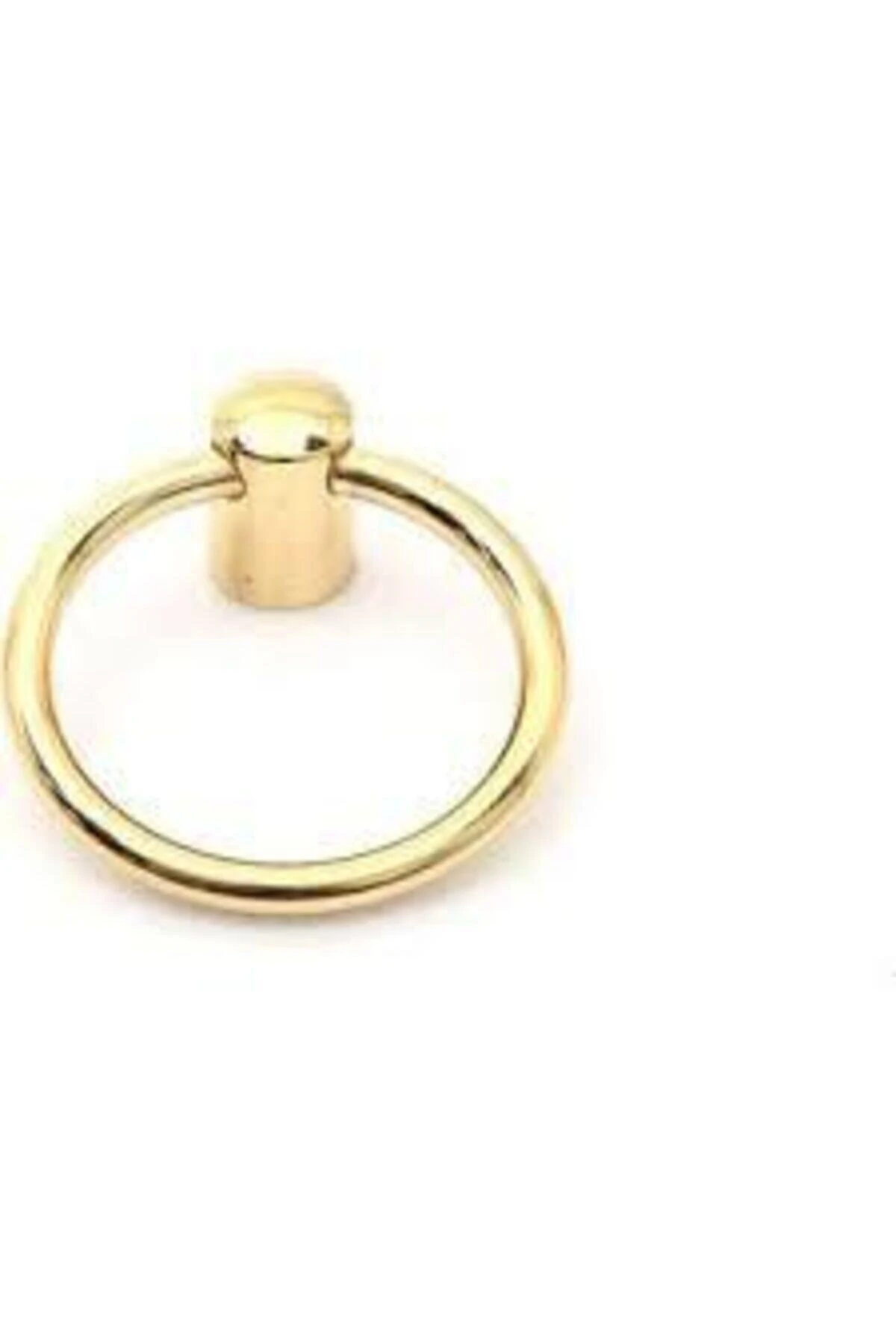 Halka Lüks Modern Kulp Altın Sarı Tek Delikli Çekmece Dolap Mobilya Vestiyer Tv Ünitesi Kulbu