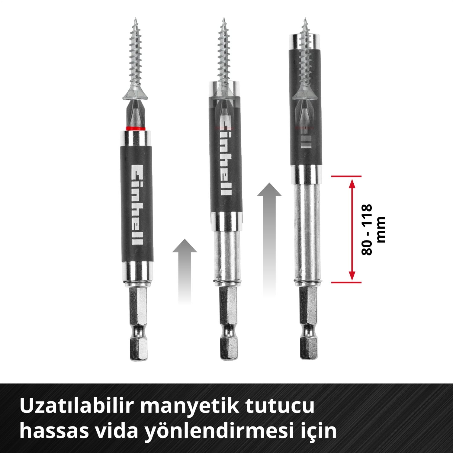 EİNHELL M-CASE 42 Parça Uç Seti (25 Mm Uçlar, 50 Mm Uçlar, Manyetik Tutucu, Lokma Uç, Hızlı Değiştirilebilir Uç Tutucu, Saklama Kutusu Dahil)