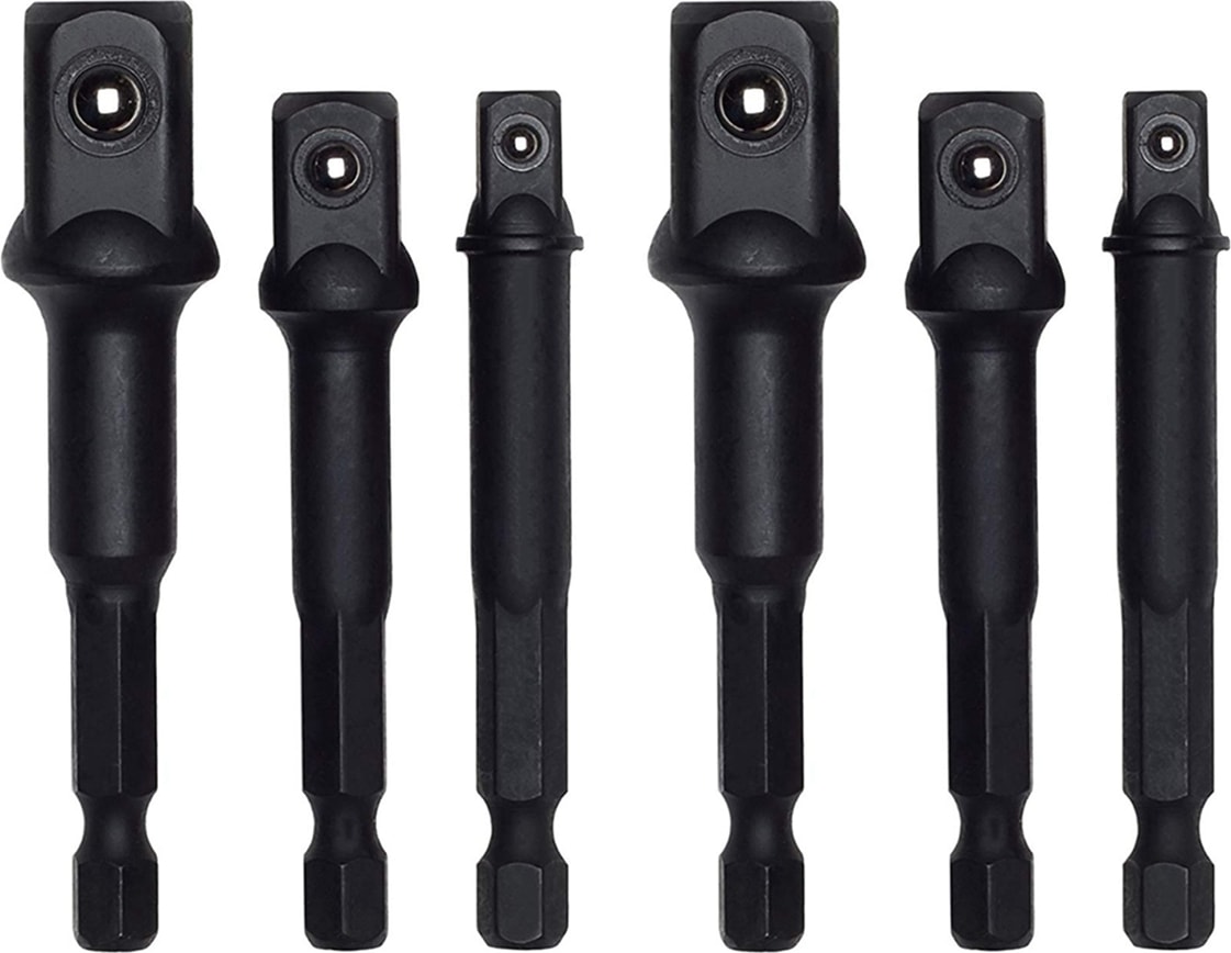 6x Darbe Sınıfı Soket Adaptörü/uzatma Seti | Elektrikli Matkabı Yüksek Hızlı Somun Sıkma Makinasına Dönüştürür (Yurt Dışından)
