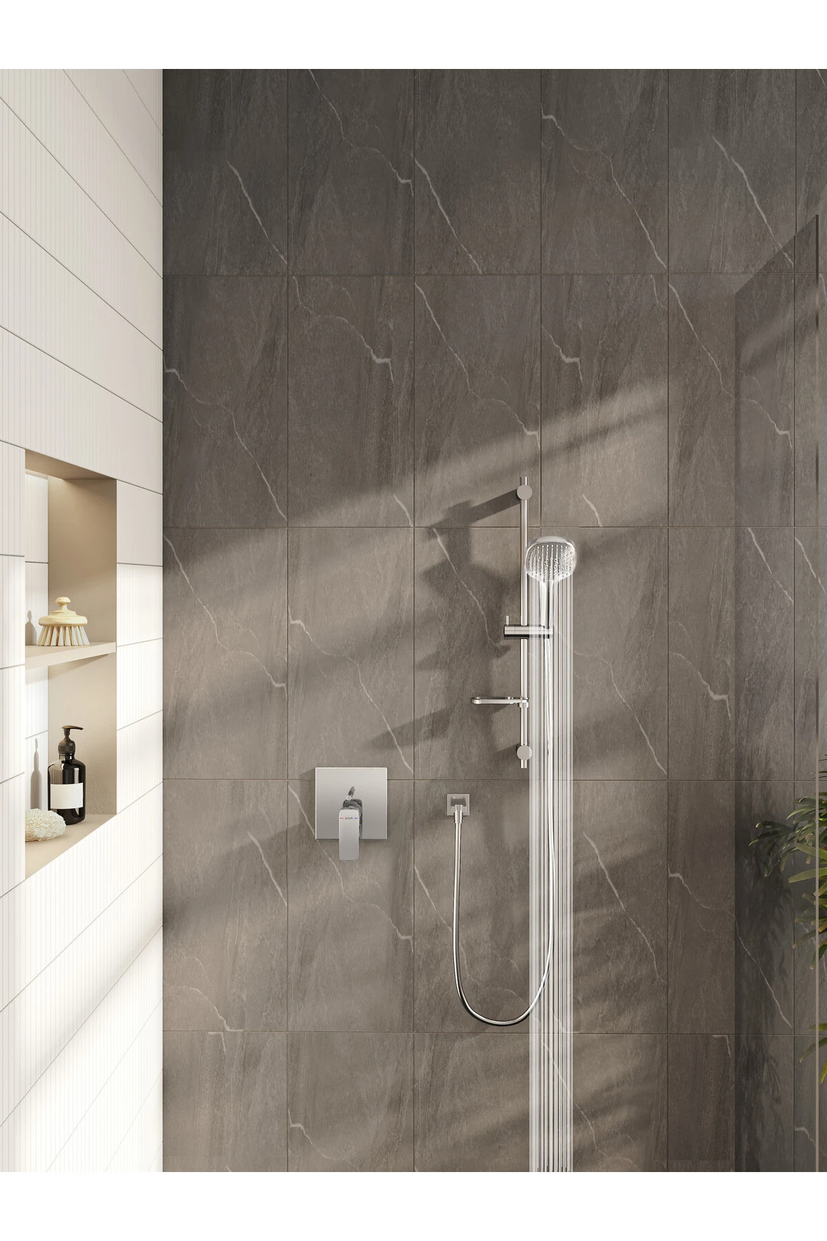 Artema Root Square A42827 Ankastre Duş Bataryası, Krom