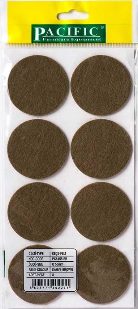 Yapışkanlı Keçe 55Mm Kahve