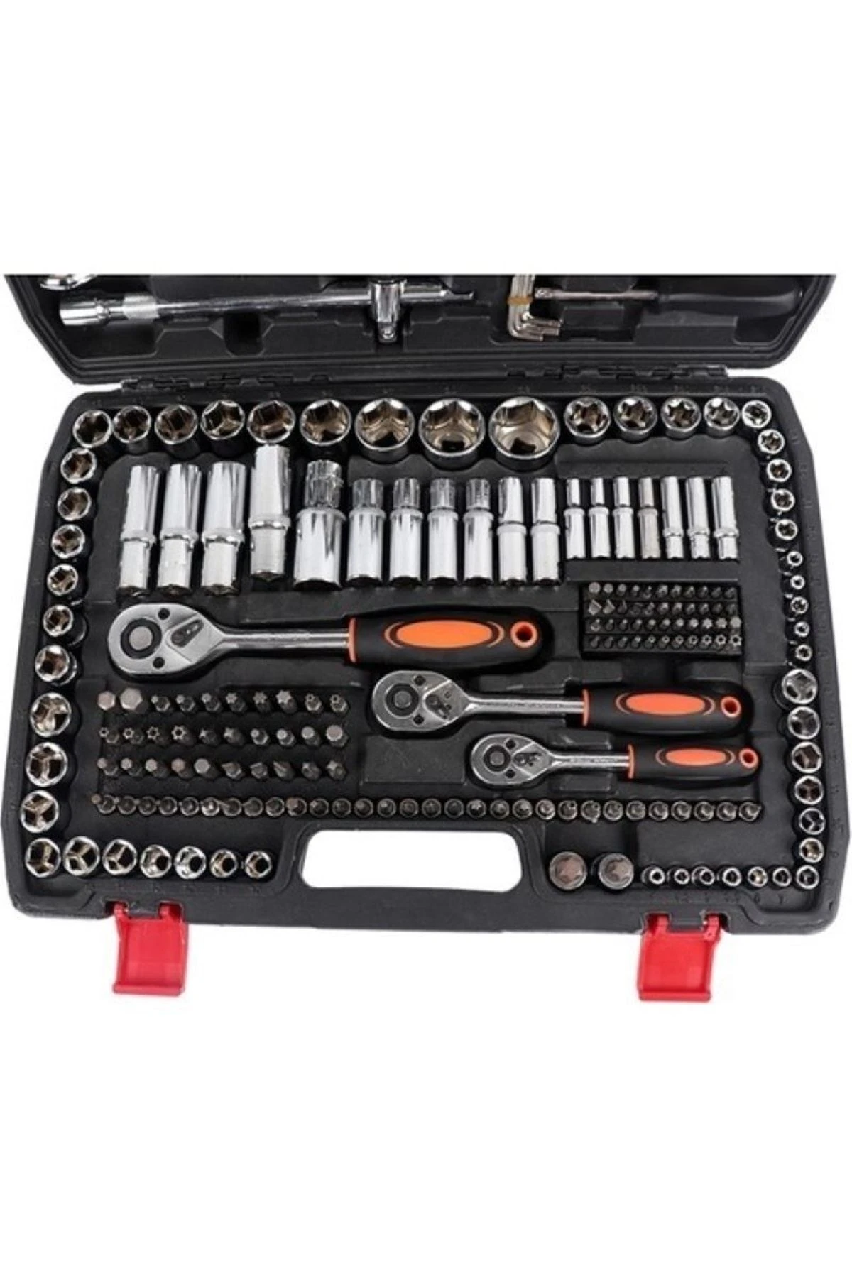 Tam Profesiyonel Germany 216 Parça Lokma Anahtar Takımı Oto Tamirci Full Tam Set 1/2-3/8-1/4