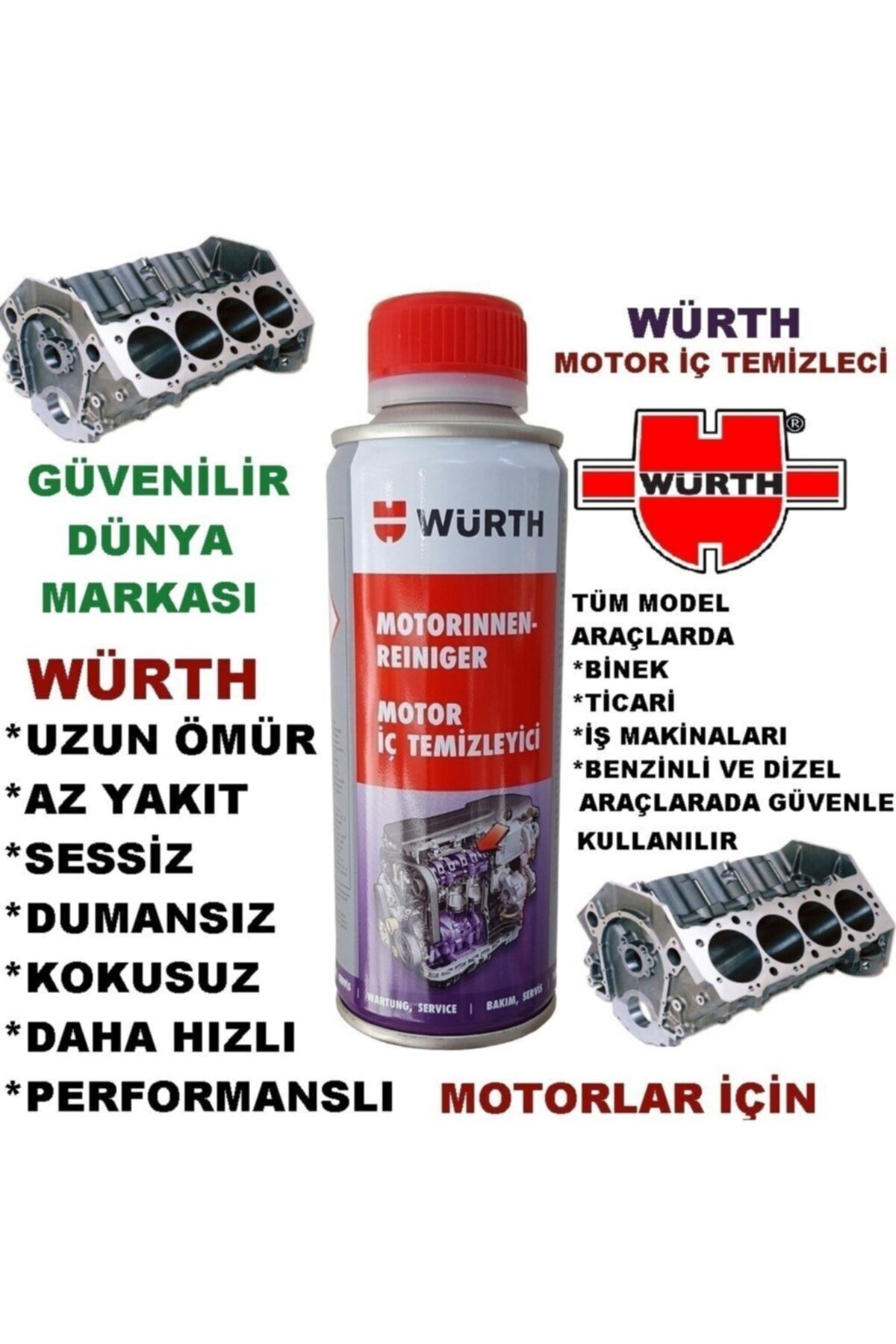 Motor Iç Temizleme Sessiz Ve Dumansız Motorlar 200 Ml