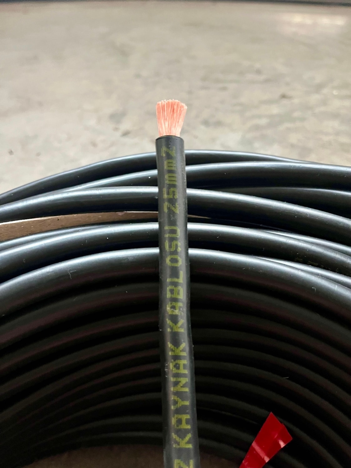 4 Metre 25 mm Kaynak Kablosu