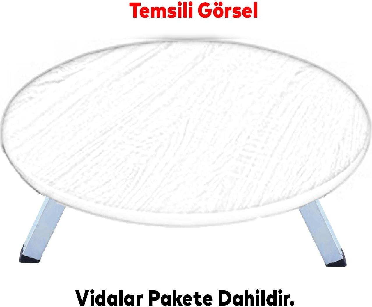 Sofra Ayağı - 25 cm Metal 4 Adet Plastik Siyah Taban - Katlanır Yer Sofrası - Sini Altı - Mobilya Ayak