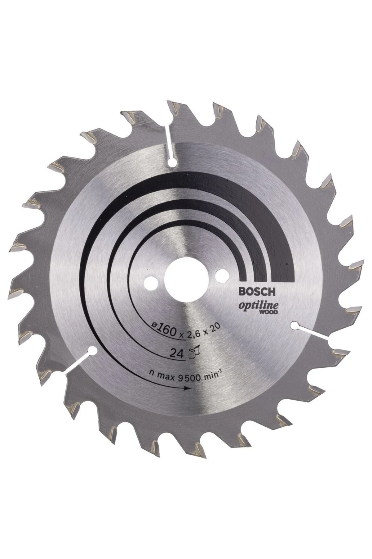- Optiline Serisi Ahşap için Daire Testere Bıçağı 160*20/16 mm 24 Diş