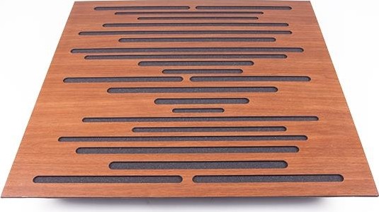 Akustik Ahşap Difüzör Panel Kahverengi 60 x 60 cm