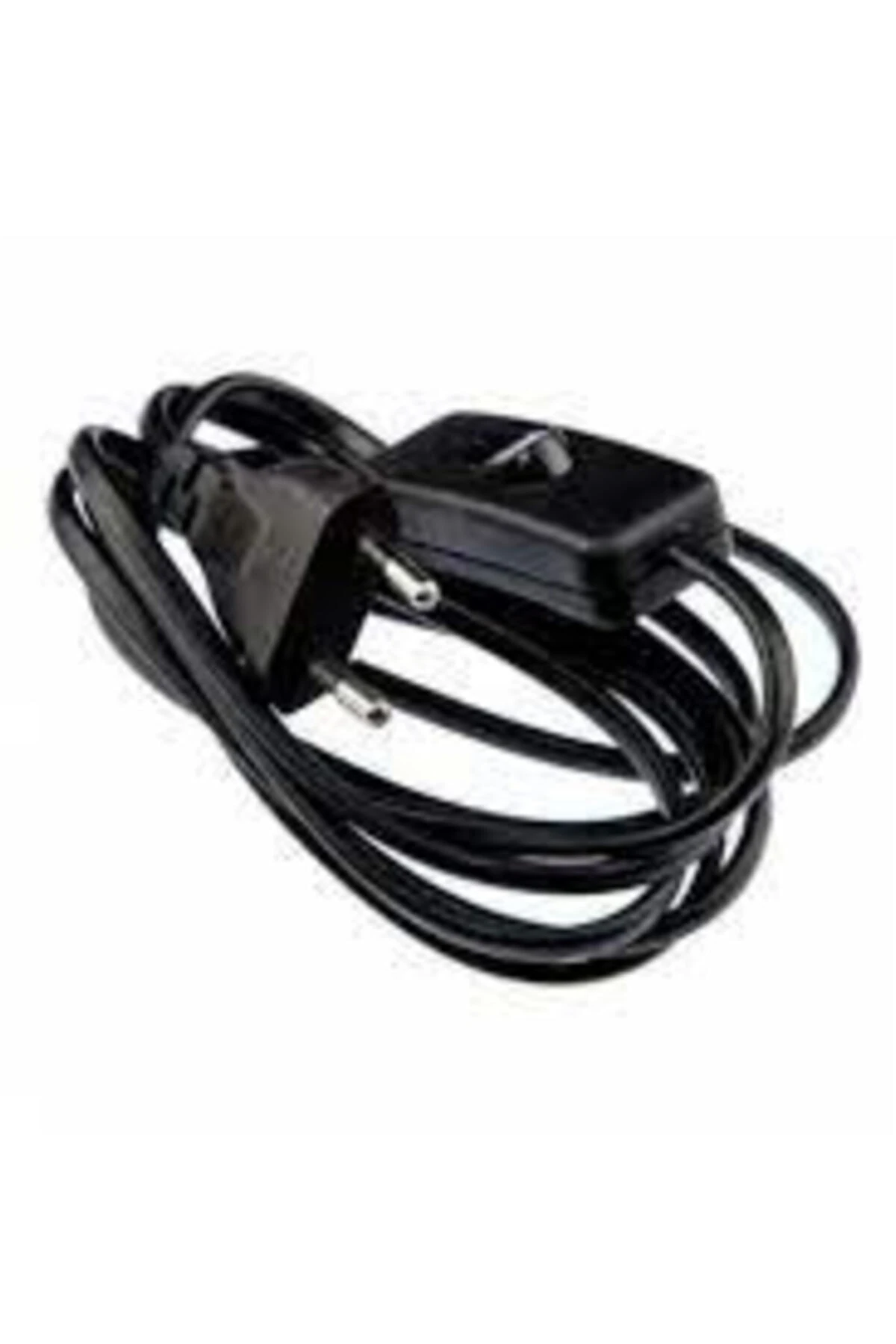 Lambader Abajur Kablosu 2.00 Mt Anahtarlı Siyah