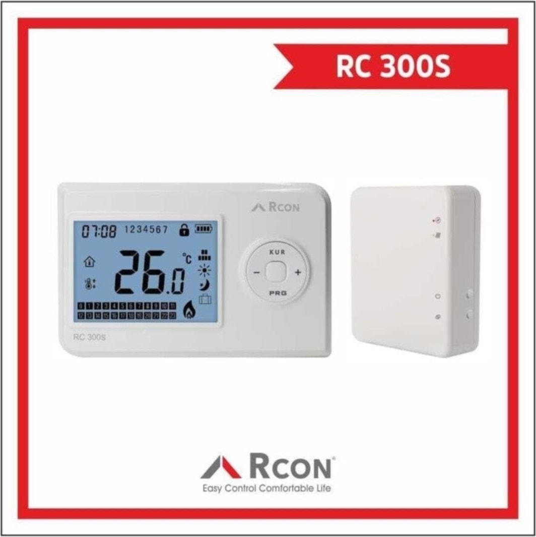 Rc 300S Dijital Kablosuz Haftalık Programlı Oda Termostat Rc