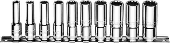 CETA FORM C14-RB10 10 Parça 3/8” 12 Köşe (Yıldız) Derin Lokma Anahtar Takımı