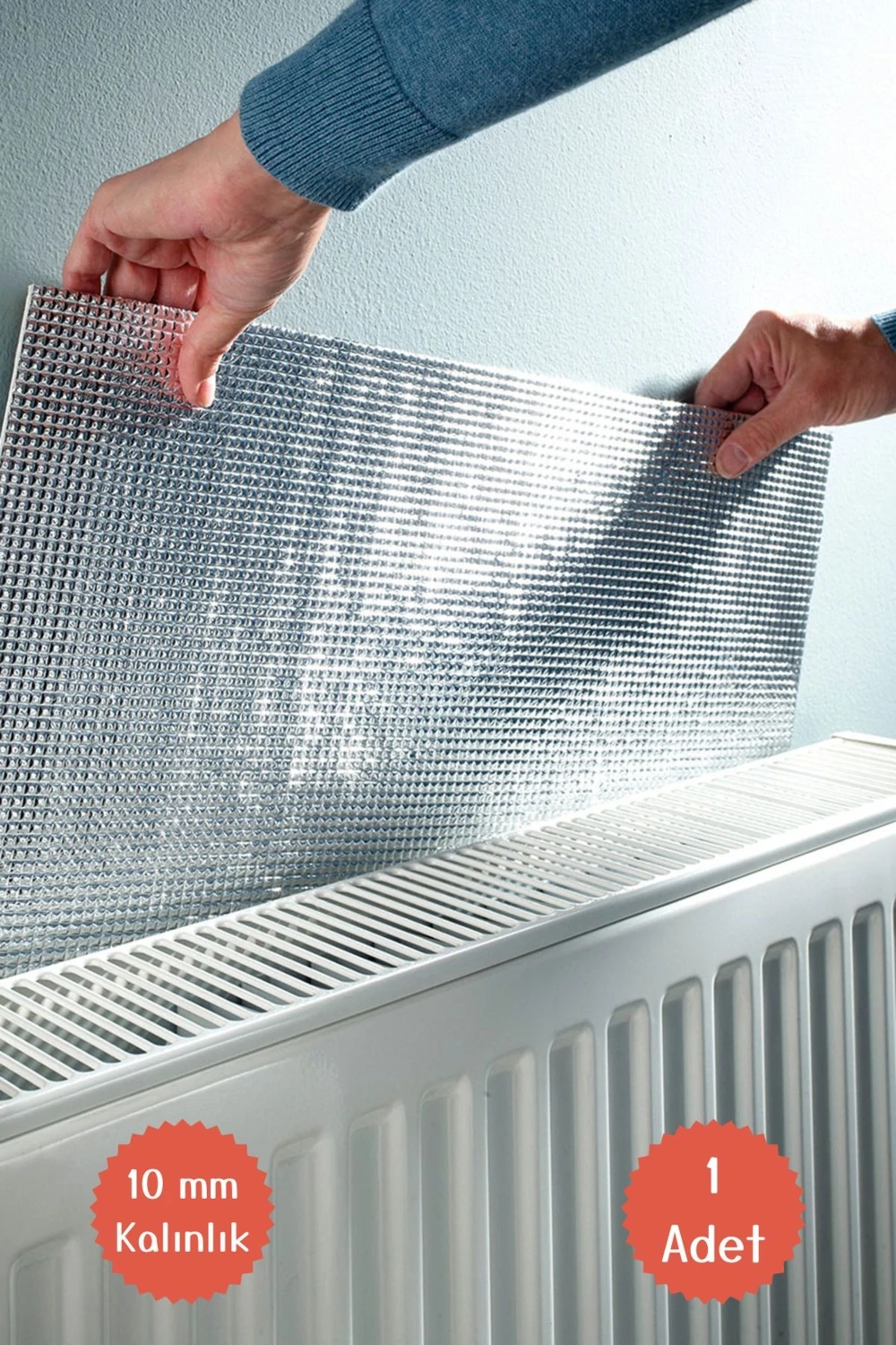 Tekli 10MM Kalorifer Radyatör Arkalığı Petek Arkası Isı Tasarruf Izolasyon Yansıtıcı Levha Plaka