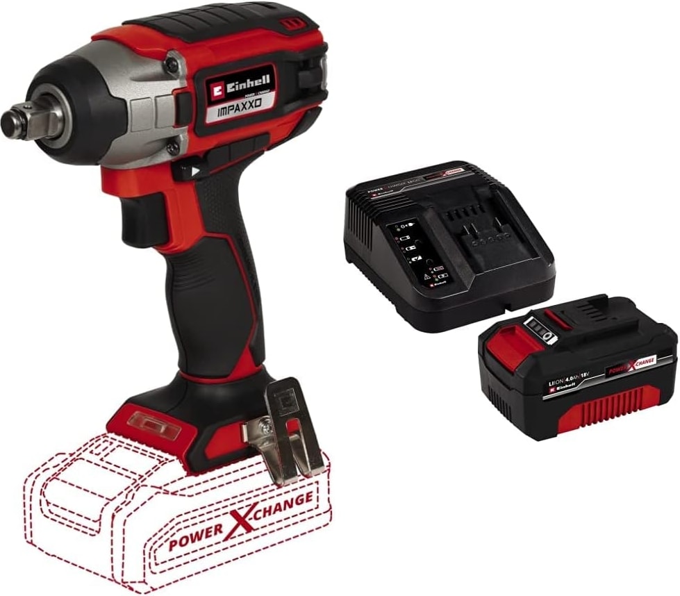 Impaxxo 18/230 - Solo, Akülü Darbeli Somun Sökme ve  18V 4,0 Ah Pxc Starter Kit (Başlangıç Seti)