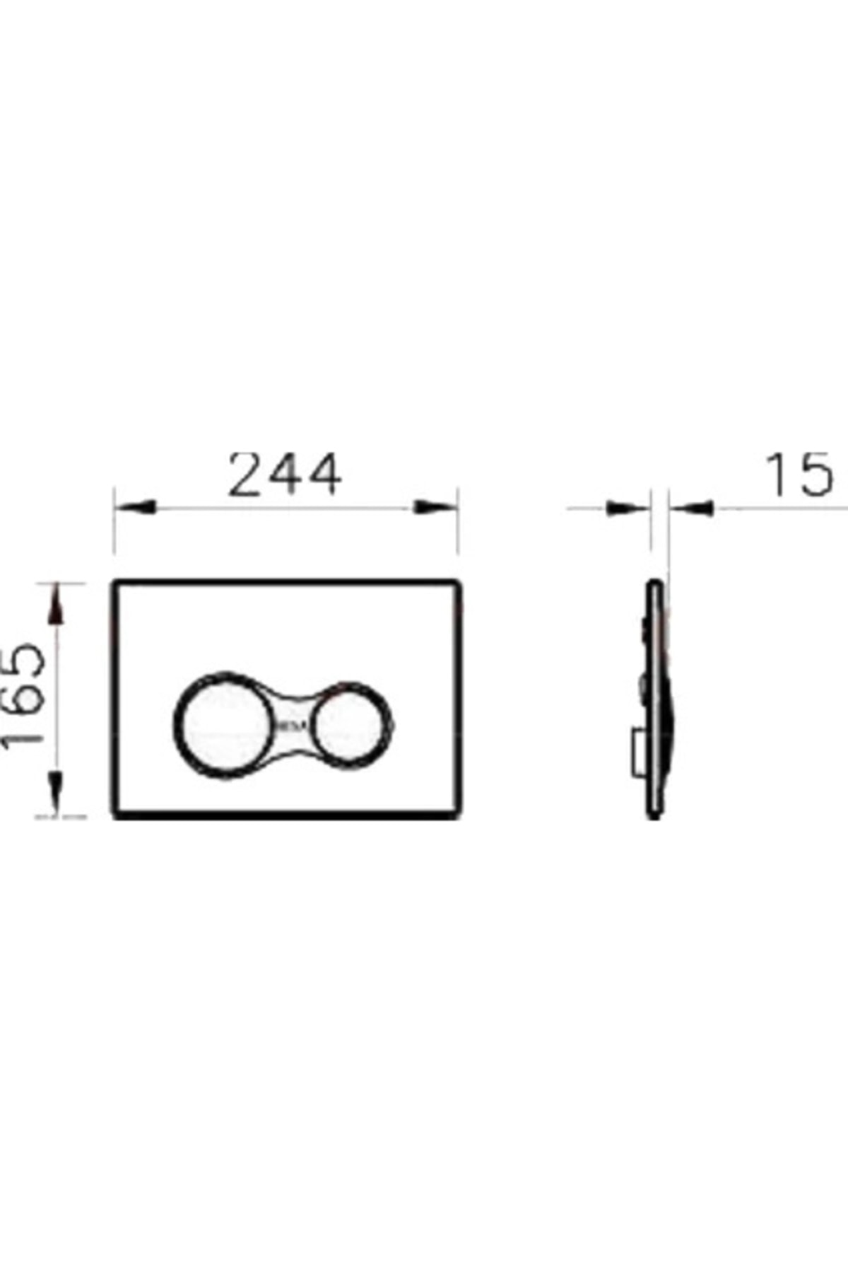 Kumanda Paneli, Sirius, Parlak Krom-Altın, 740-0422