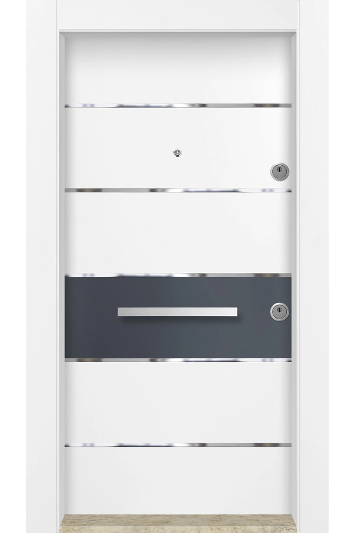 Dış Iklim Kapısı, Yağmura Güneşe Dayanıklı Çelik Kapı, Mn-6030 Sol