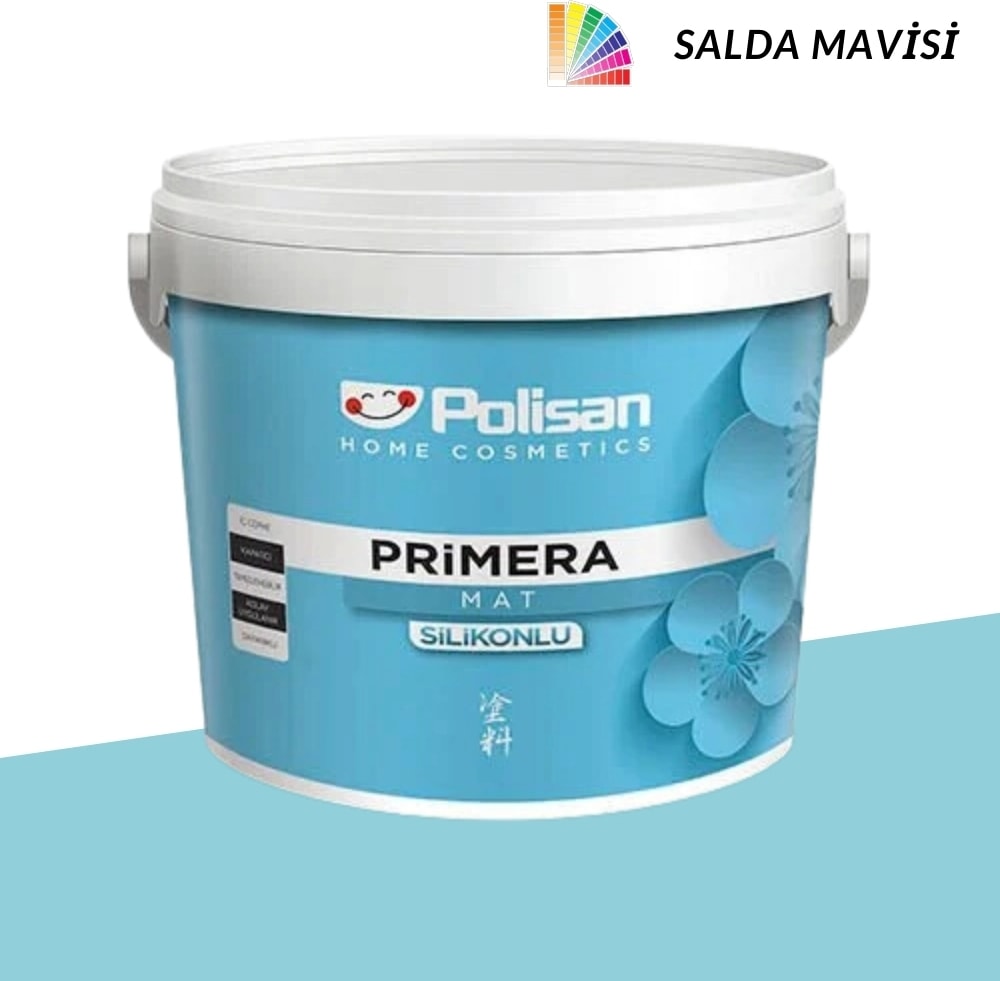 POLİSAN Primera Silikonlu Mat Salda Mavisi 2,5 Litre