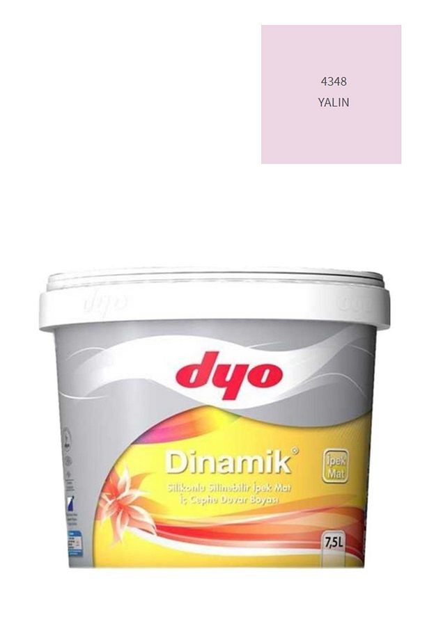 Dinamik Silikonlu Silinebilir Ipek Mat Iç Cephe Duvar Boyası 4348 Yalın 7,5 Lt