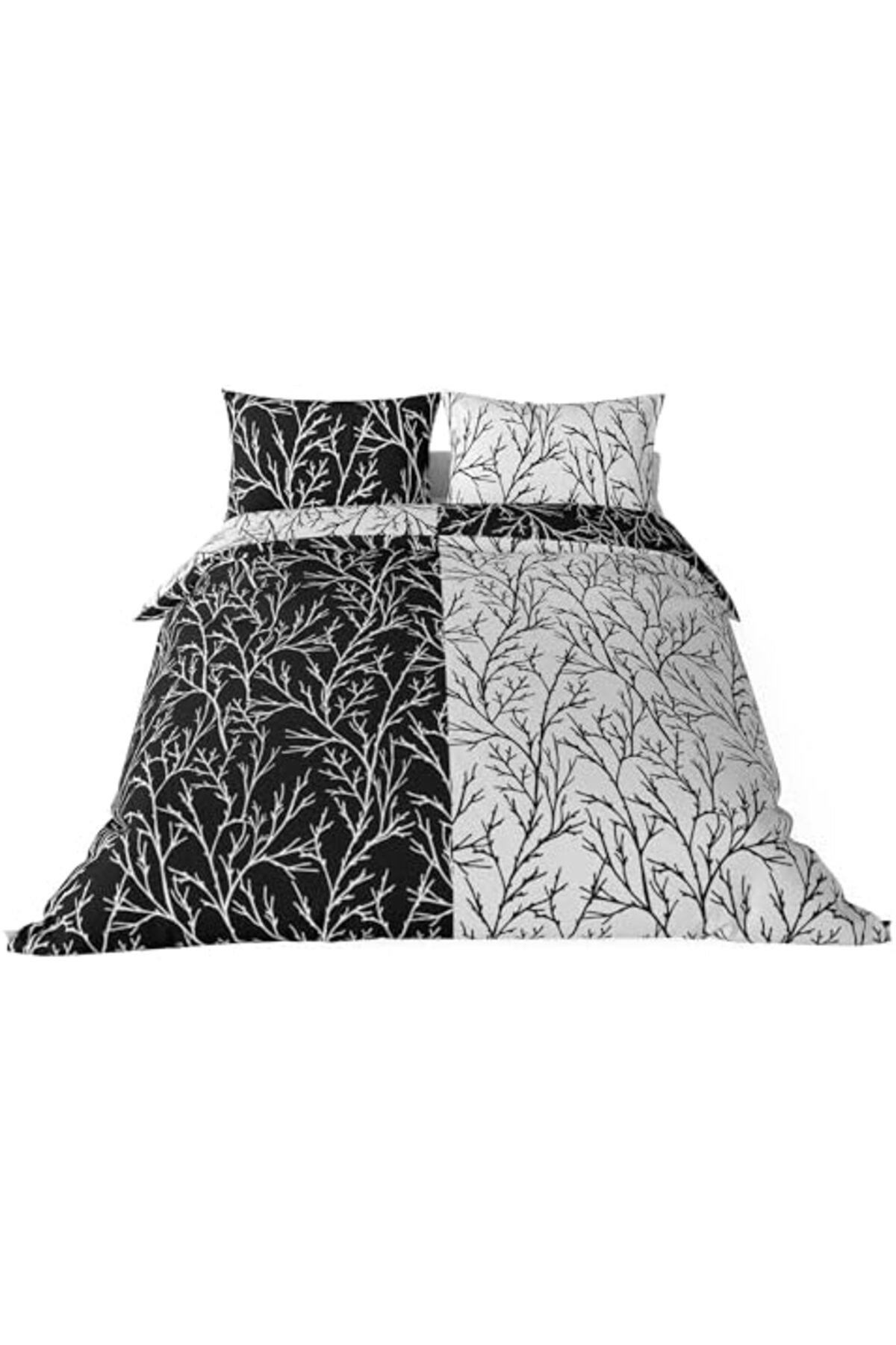 Queen Size Saten Nevresim Seti Siyah 1144719