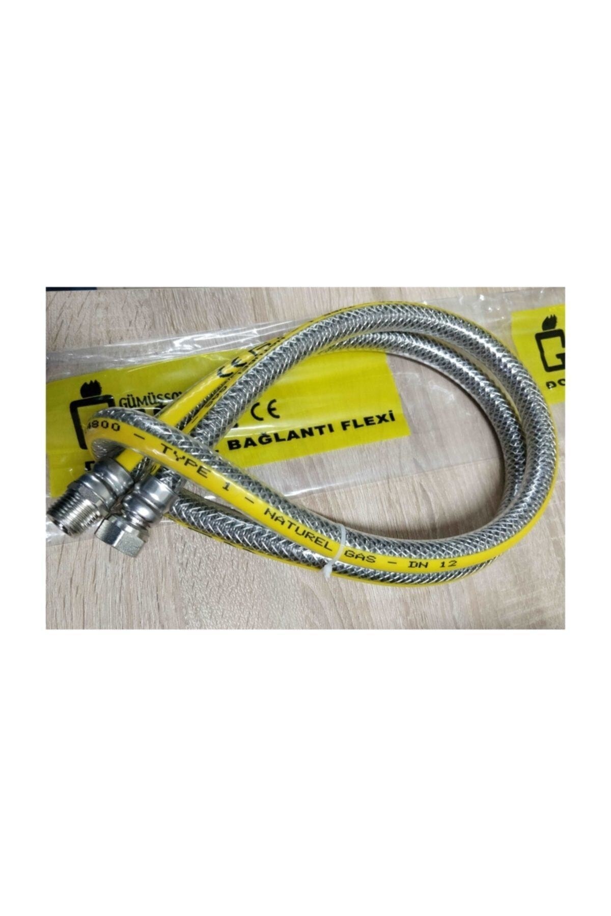 Doğalgaz Flex Bağlantı Hortumu Gaz Flexi Soba Fırın Ocak 100 Cm