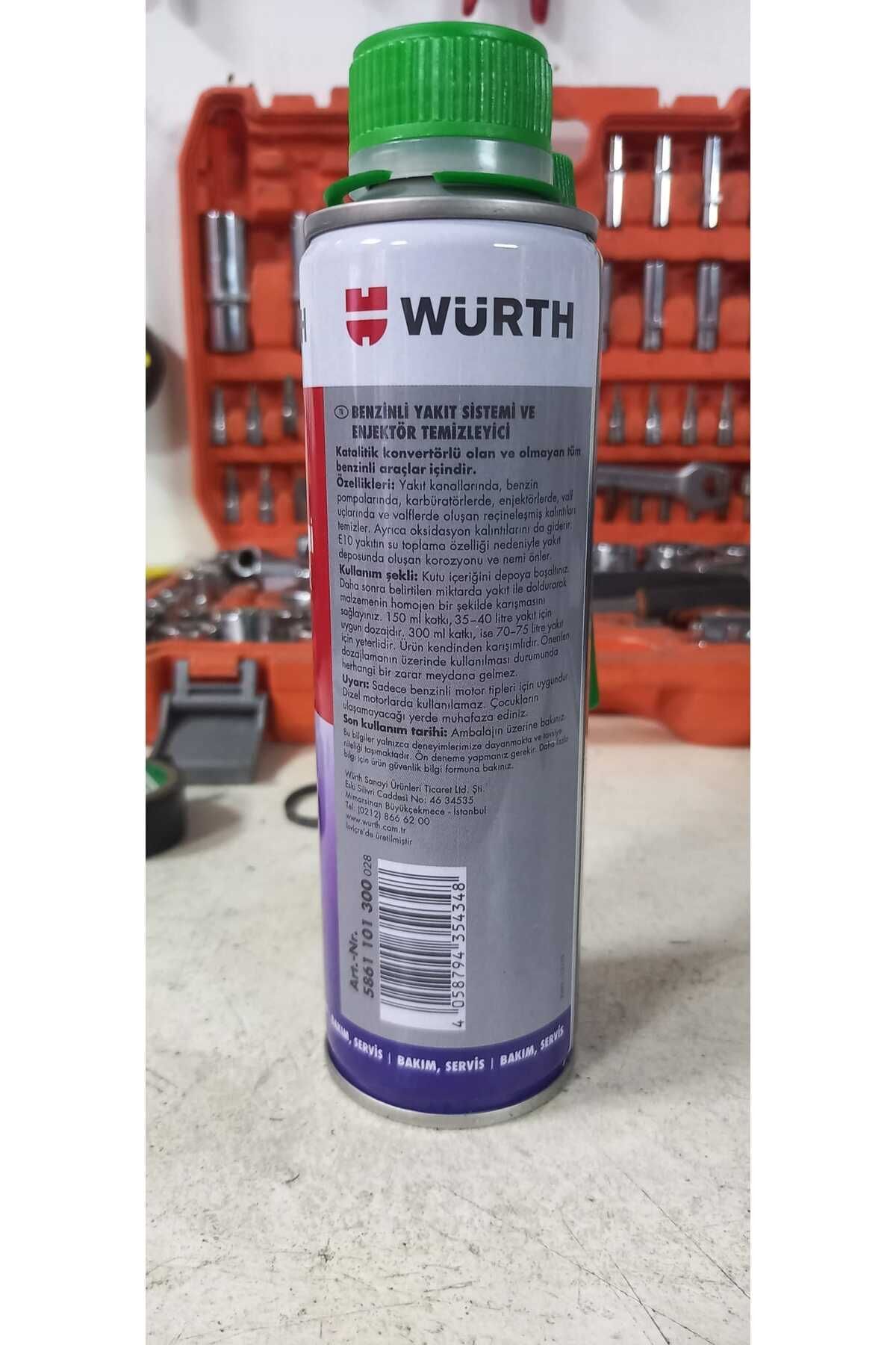 Orijinal Yeni Seri Vuruntuyu Kesen Benzinli Yakıt Sistemi Ve Enjektör Temizleyici 300 ml Skt:12.2025