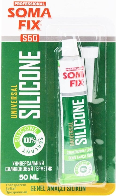S50 Genel Amaçlı Tüp Silikon Şeffaf 50ML