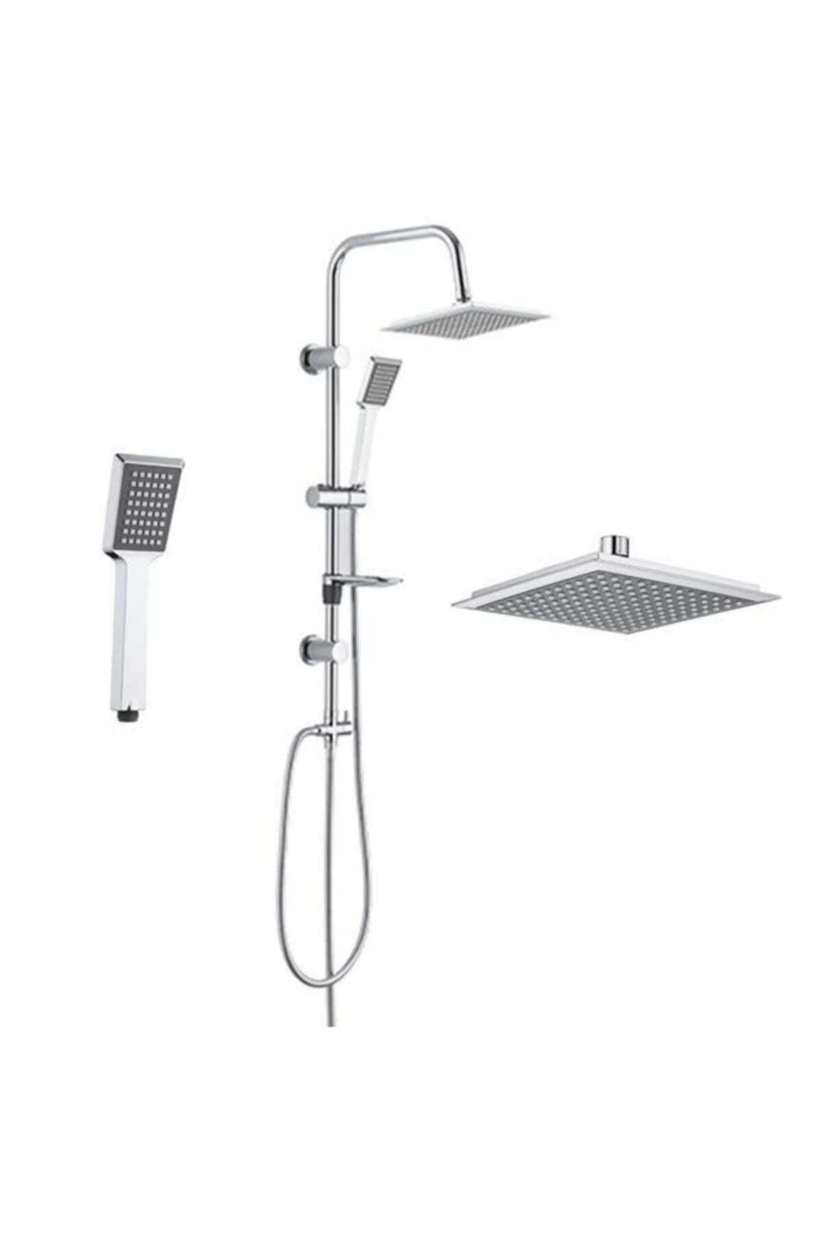 Rain Quadro Sürgülü Banyo Duş Takımı Seti Paslanmaz Boru